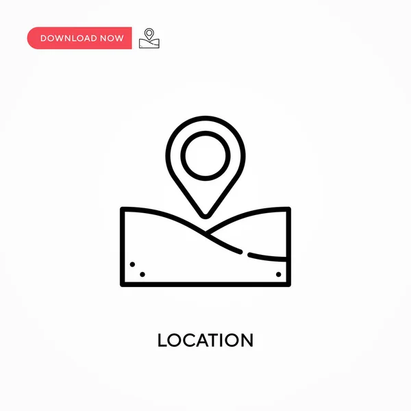 Location Simple Vector Icon Modern Simple Flat Vector Illustration Web — Stock Vector