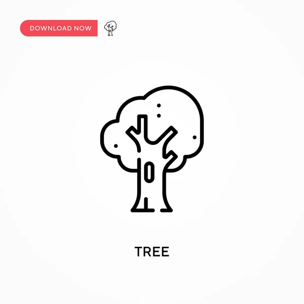 Árbol Icono Vector Simple Moderno Simple Ilustración Vector Plano Para — Vector de stock