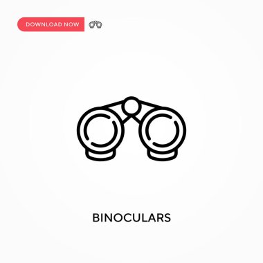 Dürbün basit vektör simgesi. Web sitesi veya mobil uygulama için modern, basit düz vektör çizimi
