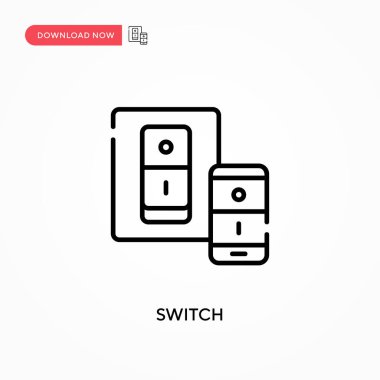 Basit vektör simgesini değiştir. Web sitesi veya mobil uygulama için modern, basit düz vektör çizimi