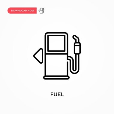 Yakıt Basit vektör simgesi. Web sitesi veya mobil uygulama için modern, basit düz vektör çizimi
