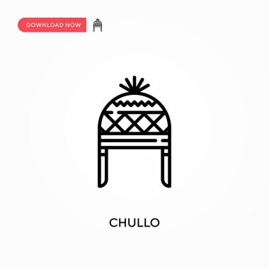 Chullo Basit vektör simgesi. Web sitesi veya mobil uygulama için modern, basit düz vektör çizimi