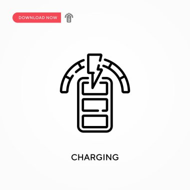 Basit vektör simgesi yükleniyor. Web sitesi veya mobil uygulama için modern, basit düz vektör çizimi