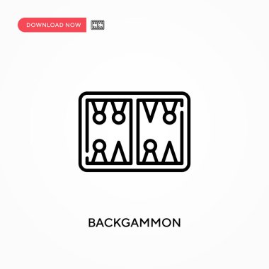 Tavla basit vektör simgesi. Web sitesi veya mobil uygulama için modern, basit düz vektör çizimi