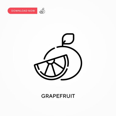 Greyfurt basit vektör simgesi. Web sitesi veya mobil uygulama için modern, basit düz vektör çizimi