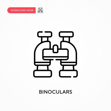 Dürbün basit vektör simgesi. Web sitesi veya mobil uygulama için modern, basit düz vektör çizimi