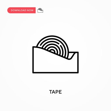 Basit bant vektör simgesi. Web sitesi veya mobil uygulama için modern, basit düz vektör çizimi