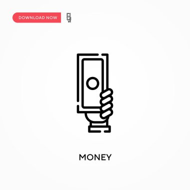 Para basit vektör simgesi. Web sitesi veya mobil uygulama için modern, basit düz vektör çizimi