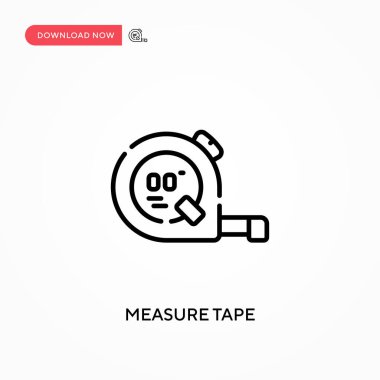 Basit vektör simgesini ölç. Web sitesi veya mobil uygulama için modern, basit düz vektör çizimi