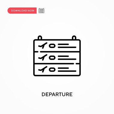 Ayrılış Basit vektör simgesi. Web sitesi veya mobil uygulama için modern, basit düz vektör çizimi