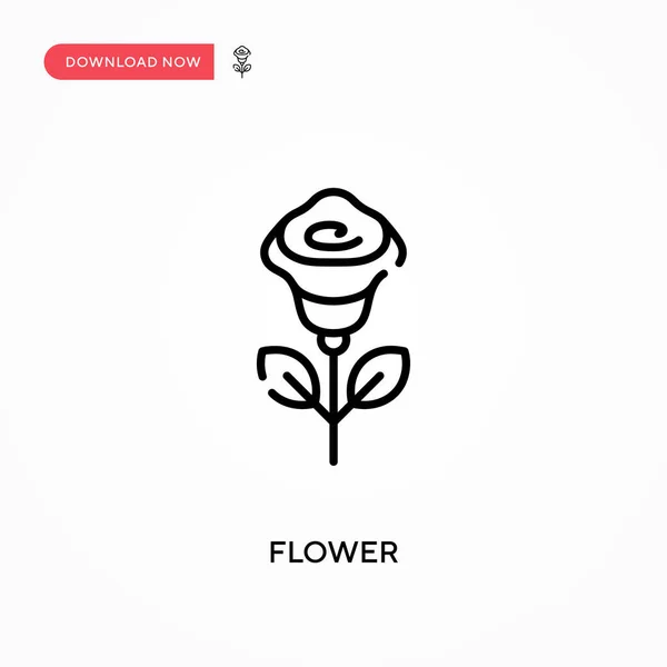 Flower Simple vector icon. Modern, simple flat vector illustration for web site or mobile app