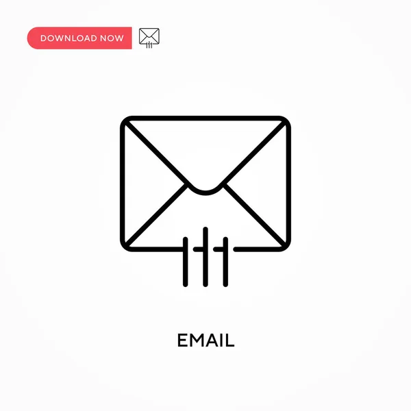 Email Ícone Vetorial Simples Ilustração Vetorial Plana Moderna Simples Para — Vetor de Stock