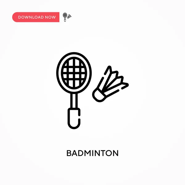 Badminton Simple Icône Vectorielle Illustration Vectorielle Plate Moderne Simple Pour — Image vectorielle