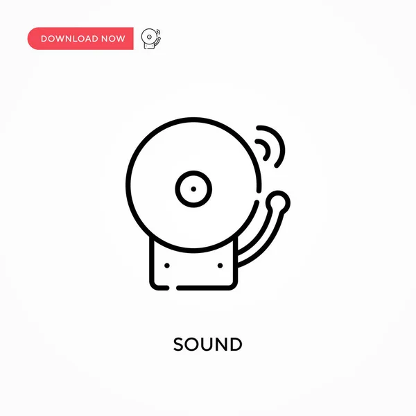 Sound Simple Векторная Иконка Современная Простая Векторная Иллюстрация Веб Сайта — стоковый вектор