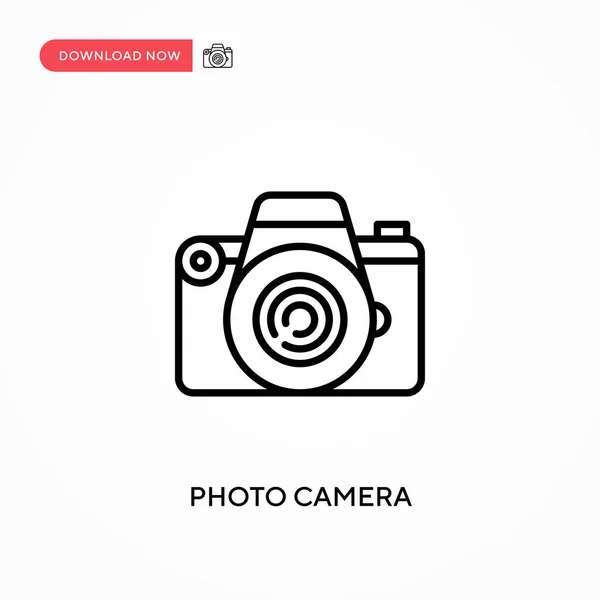 Photo Camera Simple Vector Icon Modern Simple Flat Vector Illustration — Stock Vector