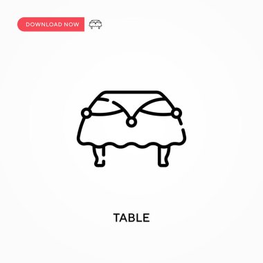 Tablo Basit vektör simgesi. Web sitesi veya mobil uygulama için modern, basit düz vektör çizimi