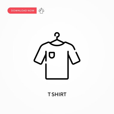 Tişört basit vektör simgesi. Web sitesi veya mobil uygulama için modern, basit düz vektör çizimi