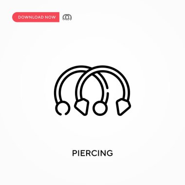 Piercing Simple vector icon. Modern, simple flat vector illustration for web site or mobile app vector Piercing Simple vector icon. Modern, simple flat vector illustration for web site or mobile app vector