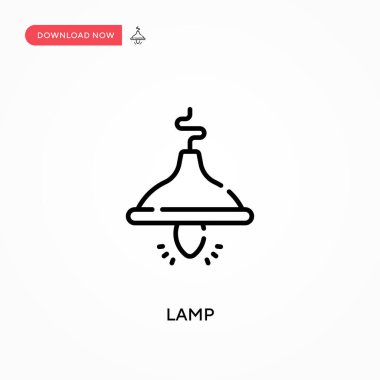 Lamba Basit vektör simgesi. Web sitesi veya mobil uygulama için modern, basit düz vektör çizimi