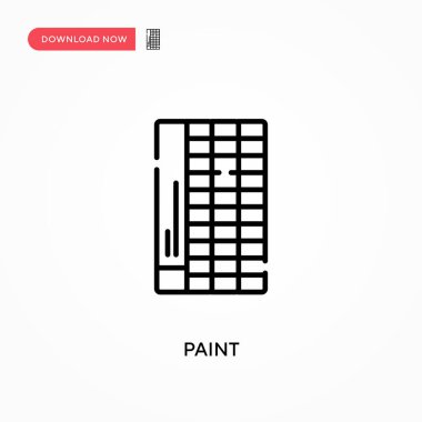 Basit vektör simgesini boya. Web sitesi veya mobil uygulama için modern, basit düz vektör çizimi