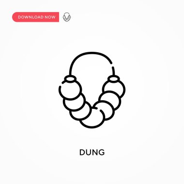 Gübre Basit vektör simgesi. Web sitesi veya mobil uygulama için modern, basit düz vektör çizimi