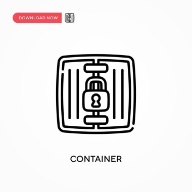 Taşıyıcı Basit vektör simgesi. Web sitesi veya mobil uygulama için modern, basit düz vektör çizimi