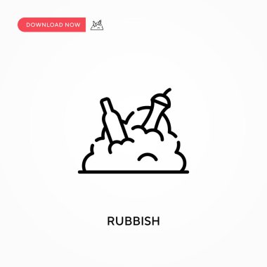 Saçma Basit vektör simgesi. Web sitesi veya mobil uygulama için modern, basit düz vektör çizimi