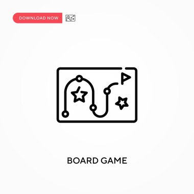Masa oyunu Basit vektör simgesi. Web sitesi veya mobil uygulama için modern, basit düz vektör çizimi