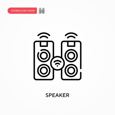 Sözcü Basit vektör simgesi. Web sitesi veya mobil uygulama için modern, basit düz vektör çizimi