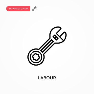 İşçi Partisi basit vektör simgesi. Web sitesi veya mobil uygulama için modern, basit düz vektör çizimi