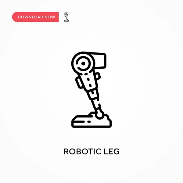 Robotic Leg Simple Vector Icon Modern Simple Flat Vector Illustration — Stock Vector