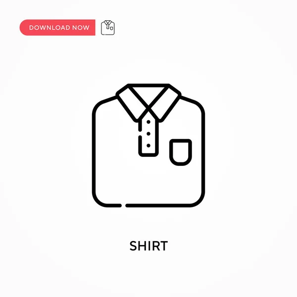 Camisa Ícone Vetorial Simples Ilustração Vetorial Plana Moderna Simples Para — Vetor de Stock