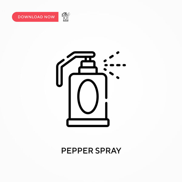 Pepper spray Simple vector icon. Modern, simple flat vector illustration for web site or mobile app