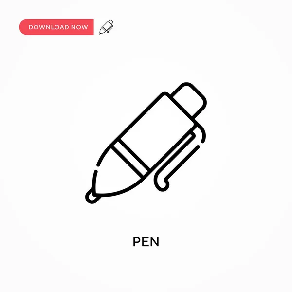 Ручка Простой Вектор Значок Современная Простая Векторная Иллюстрация Веб Сайта — стоковый вектор