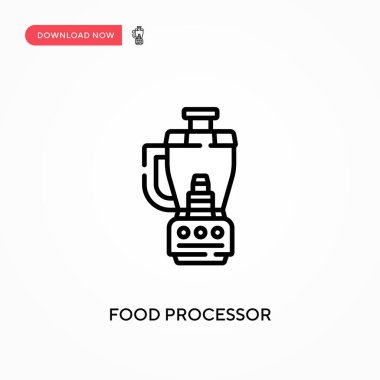 Gıda işlemcisi Basit vektör simgesi. Web sitesi veya mobil uygulama için modern, basit düz vektör çizimi