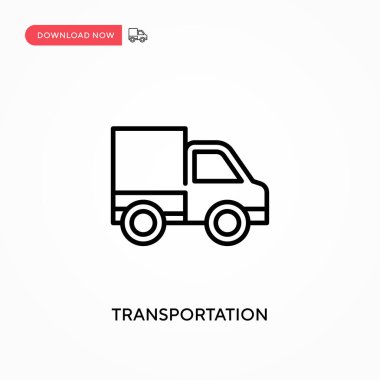 Ulaşım basit vektör simgesi. Web sitesi veya mobil uygulama için modern, basit düz vektör çizimi