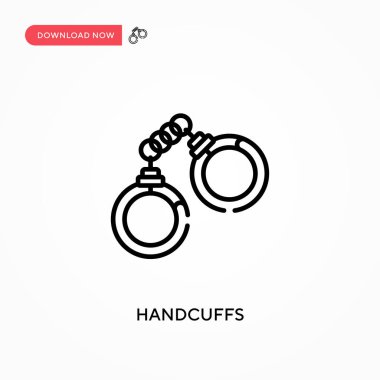 Kelepçeler basit vektör simgesi. Web sitesi veya mobil uygulama için modern, basit düz vektör çizimi