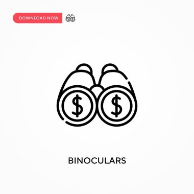 Dürbün basit vektör simgesi. Web sitesi veya mobil uygulama için modern, basit düz vektör çizimi