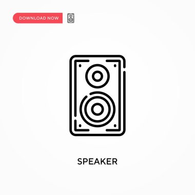 Sözcü Basit vektör simgesi. Web sitesi veya mobil uygulama için modern, basit düz vektör çizimi