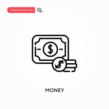 Para basit vektör simgesi. Web sitesi veya mobil uygulama için modern, basit düz vektör çizimi