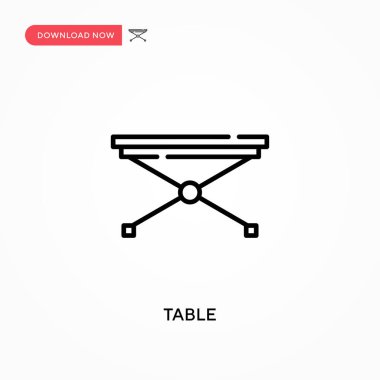 Tablo Basit vektör simgesi. Web sitesi veya mobil uygulama için modern, basit düz vektör çizimi