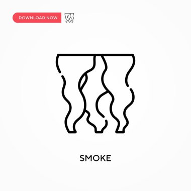 Basit vektör simgesi dumanı. Web sitesi veya mobil uygulama için modern, basit düz vektör çizimi