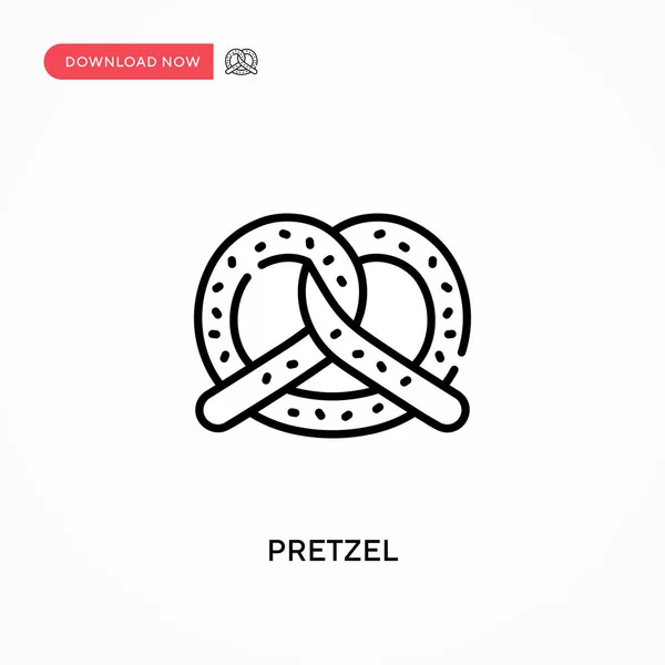 Simit Basit vektör simgesi. Web sitesi veya mobil uygulama için modern, basit düz vektör çizimi