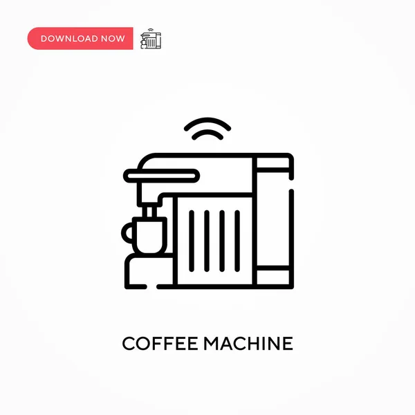 Máquina Café Icono Vector Simple Moderno Simple Ilustración Vector Plano — Vector de stock