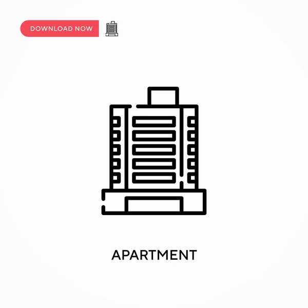 Appartement Simple Icône Vectorielle Illustration Vectorielle Plate Moderne Simple Pour — Image vectorielle