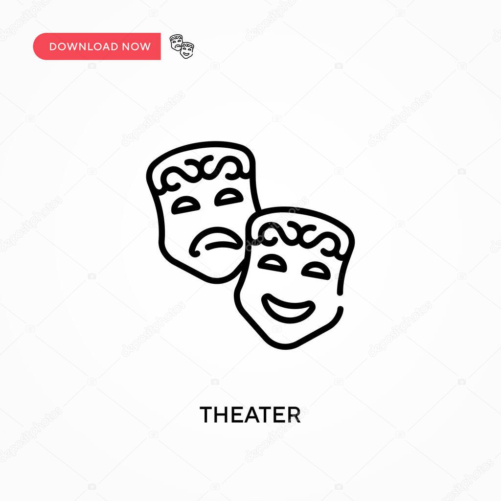 Theater Simple vector icon. Modern, simple flat vector illustration for web site or mobile app