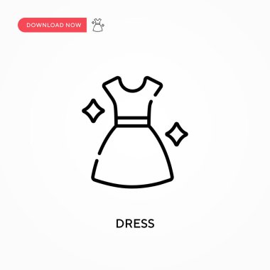 Basit vektör simgesini giyin. Web sitesi veya mobil uygulama için modern, basit düz vektör çizimi