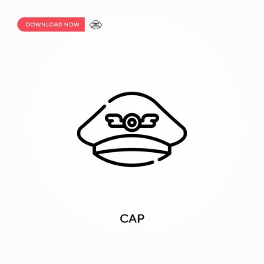 Kaptan Basit vektör simgesi. Web sitesi veya mobil uygulama için modern, basit düz vektör çizimi