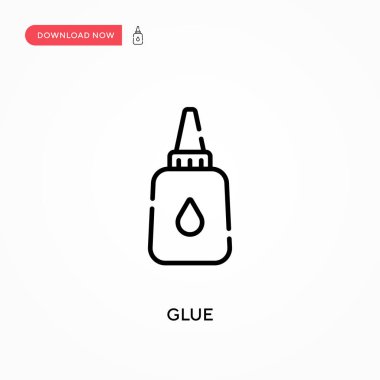 Yapıştırıcı basit vektör simgesi. Web sitesi veya mobil uygulama için modern, basit düz vektör çizimi