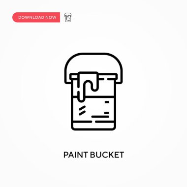 Basit vektör simgesini boya. Web sitesi veya mobil uygulama için modern, basit düz vektör çizimi